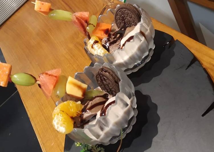 Step-by-Step Guide to Prepare Quick Banana icecream with fusion fruits