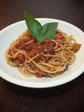 Pasta al ragú de salchicha Italiana