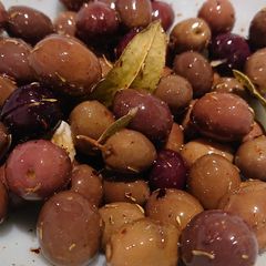 A picture of Marinated Olives.
