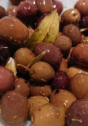 A picture of Marinated Olives.