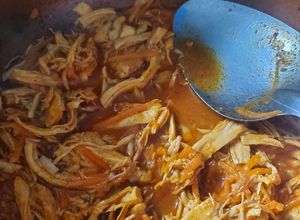 Una foto de Pollo pibil rápido