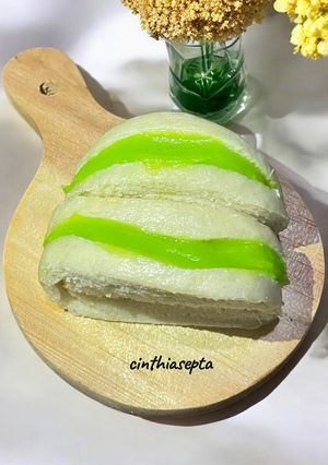 Foto resep Roti Kukus Pontianak Sarikaya Pandan