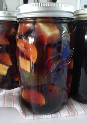 A picture of Chizumi's Pickled Cucumbers (Kyuri Su Shoyuzuke).