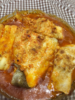 Una foto de Bacalao al horno