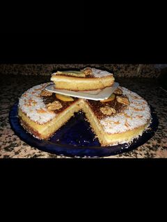 صورة لوصفة بسبوسة بالكريمة