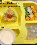 Cơm chiên tôm, rau củ cho bé ăn dặm