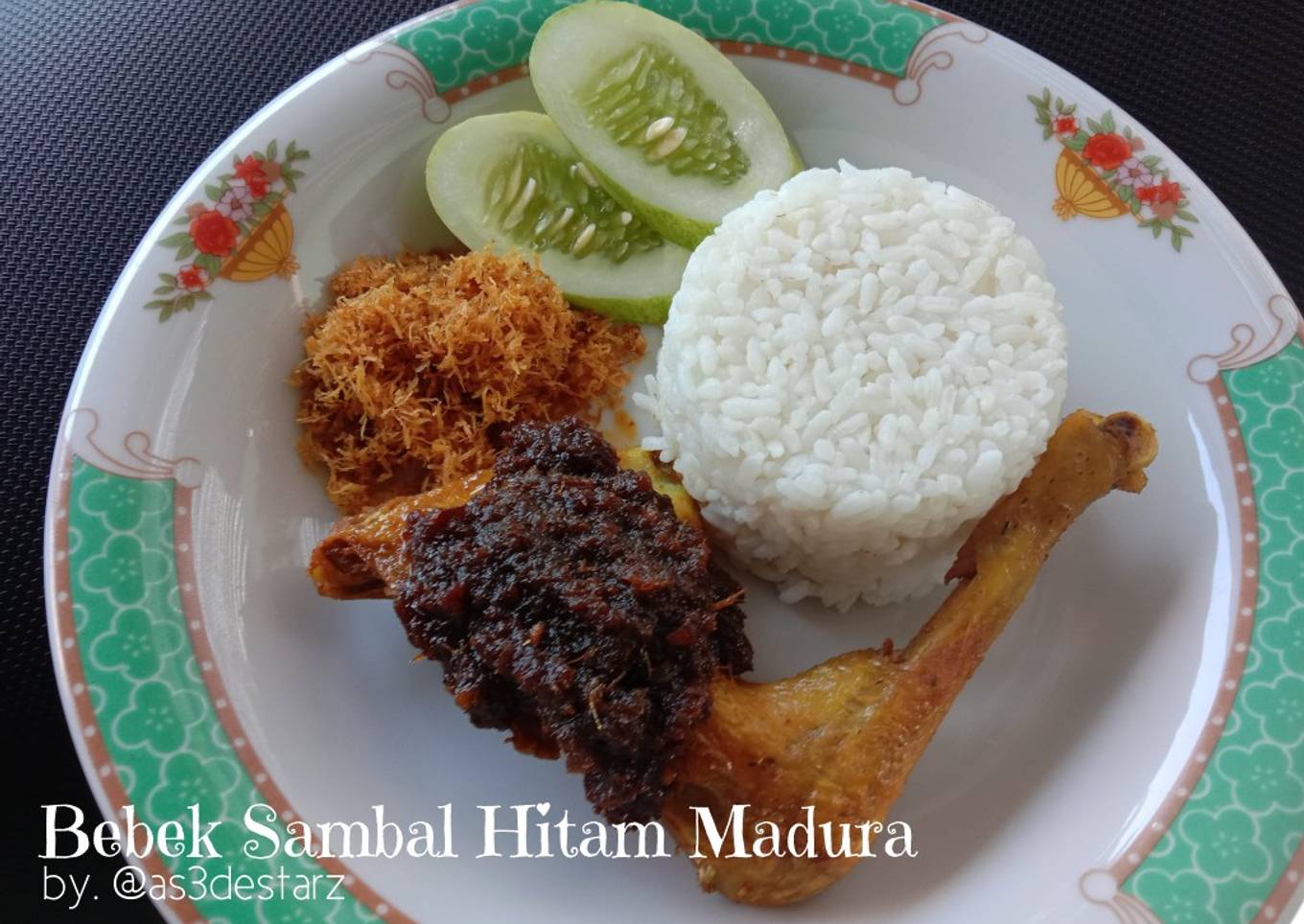 Bebek Sambal Hitam Madura
