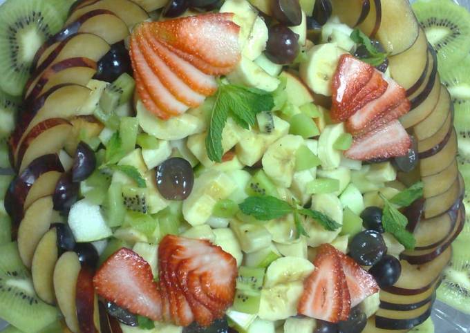 Steps to Prepare Super Quick Homemade Fruits platter