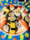 Japanese sushi uramaki, nigiri!!