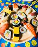 Japanese sushi uramaki, nigiri!!