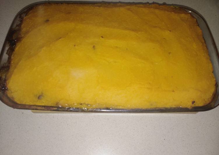 Pastel de lentejas vegano