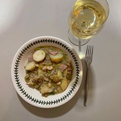 A picture of Leek, Turkey Rashers & Two Beans One-Pot.