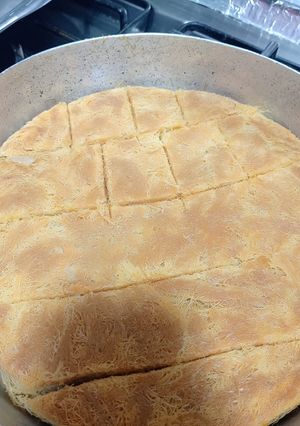 صورة لوصفة كنافه سادة