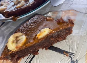 Una foto de Torta banana split