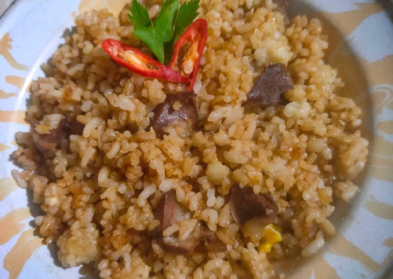 Nasi goreng ampela ayam