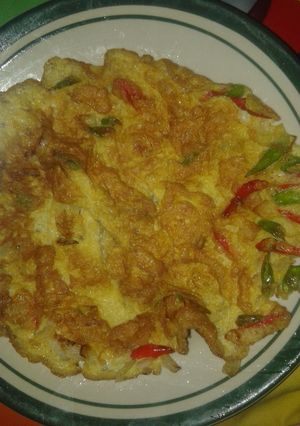 Foto resep Telur dadar bawang bombay setan