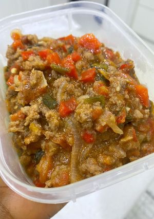 A picture of Minced meat sauce.