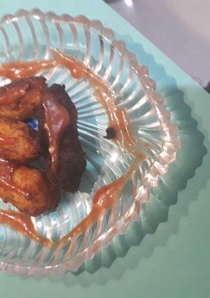 A picture of Kurmure rice kabab.