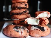 Gambar chewy cookies red velvet