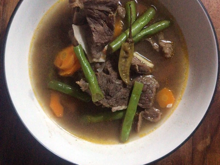 Langkah Mudah untuk Membuat Resep Asem asem daging yang Uenak Anti Ribet, Lezat Sekali