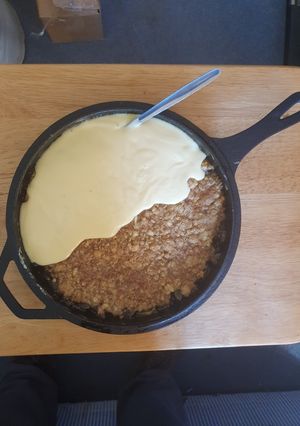 A picture of Skillet Apple Crumble.