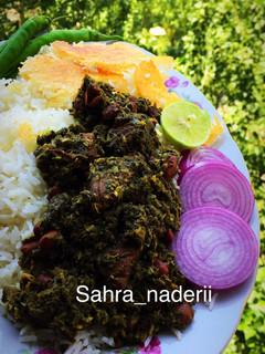 عکسی از دستور قرمه سبزی