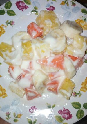 Foto resep Balon ya salad (banana, watermelon & papaya)