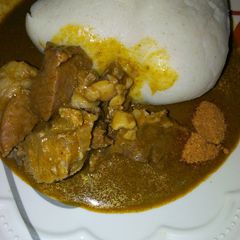 A picture of Tuwon masara miyan kuka.