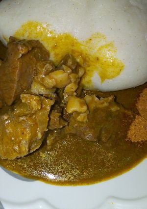 A picture of Tuwon masara miyan kuka.