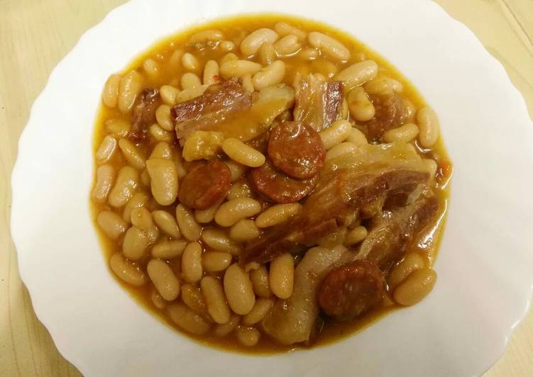Alubias con panceta