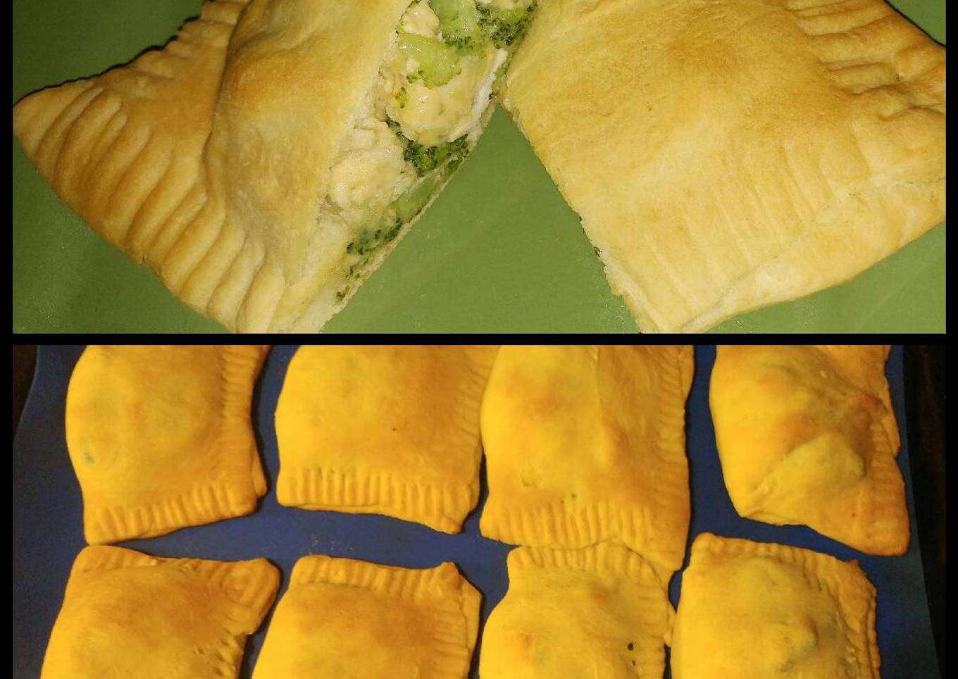 Cheesy Chicken Broccoli Crescent Foldovers