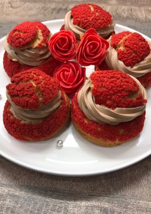 Une photo de Les choux de l’amour au chocolat ❤️🌹🍫
