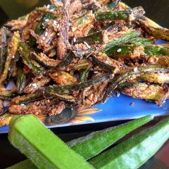 A picture of Crispy bhindi.