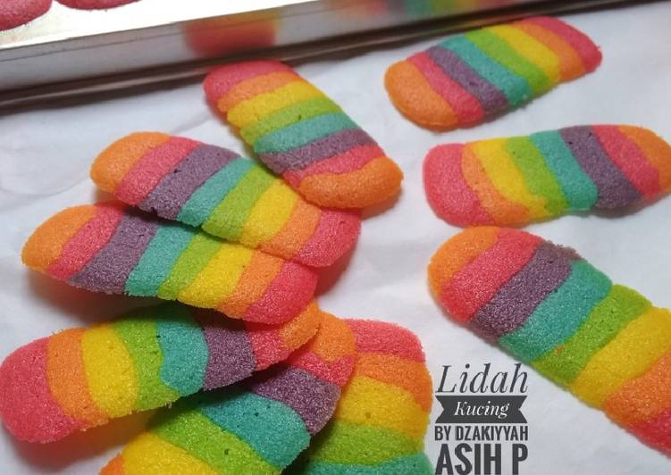Resep: Untuk Mencoba Di RumahLidah Kucing Rainbow&hellip;Renyah,Kres-Kres&hellip;🌈