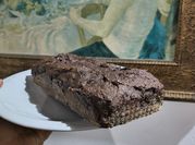 Una foto de budín con azúcar mascabo