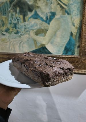 Una foto de Budín de choco con lentejas (que!?)