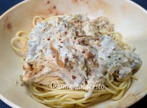 Foto resep Saus Alfredo Ayam & Jamur