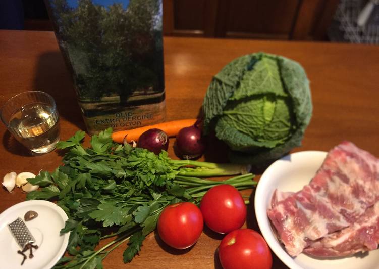 Costine con le verze