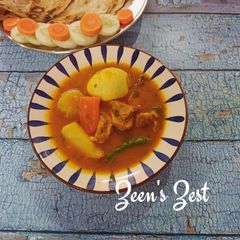 A picture of Aminia Mutton Curry.
