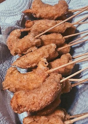 Una foto de Camarones empanizados fritos
