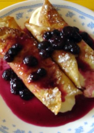 A picture of Blintzes.