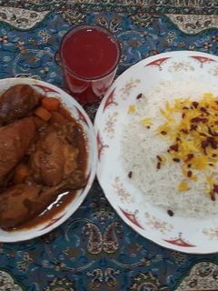 عکسی از دستور خورشت مرغ