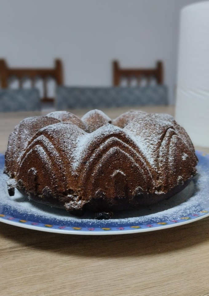 Una foto de Bizcocho de plátano, nueces y chocolate. Con Thermomix