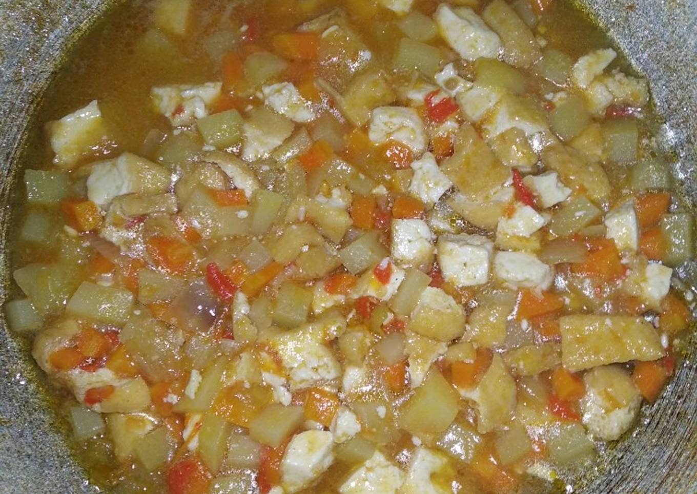 Oseng Kentang Wortel Tahu