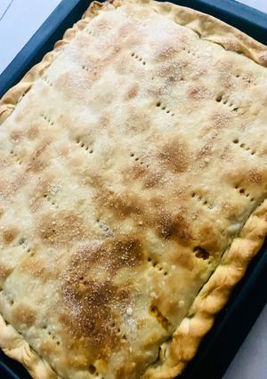 Una foto de EMPANADA XL DE VERDURAS 🧅🍆🥬🫑🫑🫛🎃