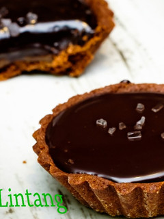 Foto resep Cemilan Buka Puasa - caramel chocolate tart