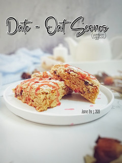 Gambar Date - Oat Scones (Eggless)