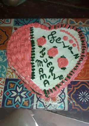 Una foto de Torta corazón