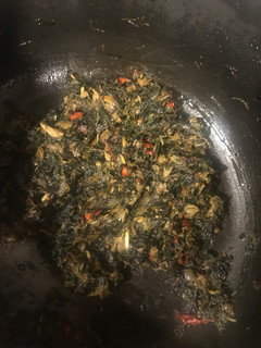 A picture of Fenugreek leaf sabzi (curry).