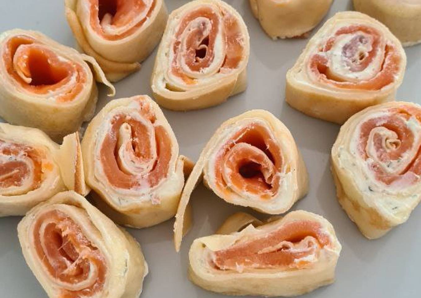 Roulés truite / jambon persillés
